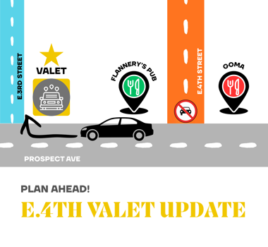 Valet Location Starting April 6th